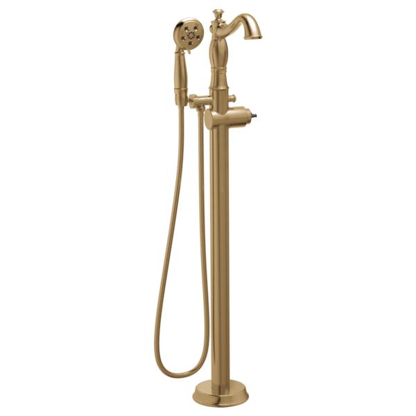 DELTA® T4797-CZFL-LHP Cassidy™ Traditional Roman Tub Trim, Commercial, 1.75 Flow Rate, Brilliance® Champagne Bronze, Domestic